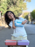 ظرف غذا دو طبقه همراه با قاشق و چنگال