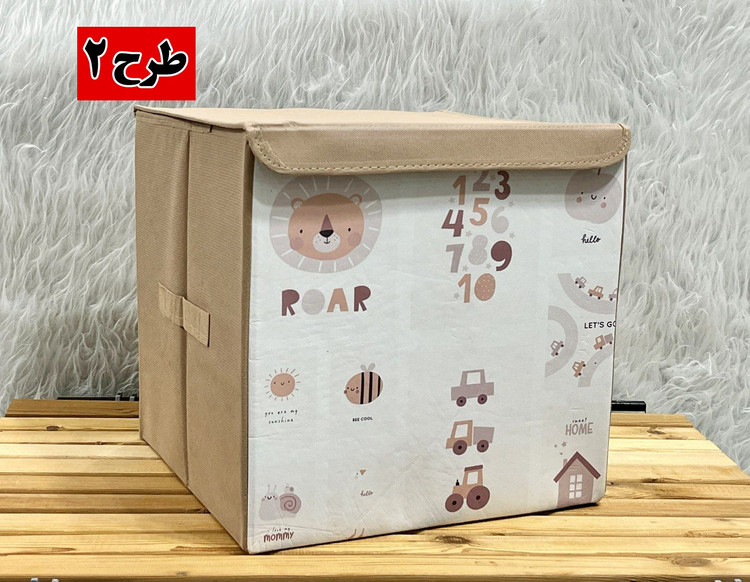 خرید باکس لباس عروسکی کودک (مربع) | ارگانایزر دربدار کمد لباس نوزاد و کودک